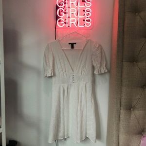 Forever 21 White Crochet dress
